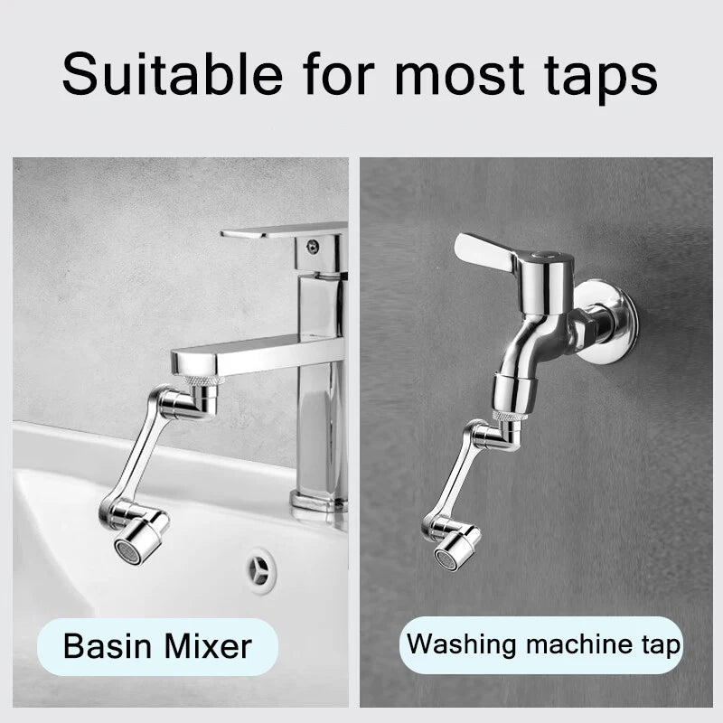 Swivel faucet head with adapter