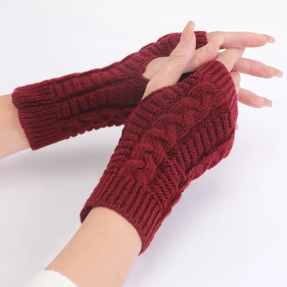 Winter Thermal Fingerless Gloves