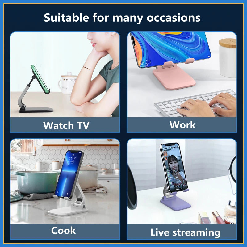 Foldable ABS Desktop Mobile Phone Holder