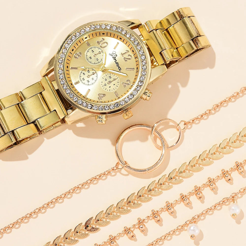 Women's Fashion Quartz Watch Set