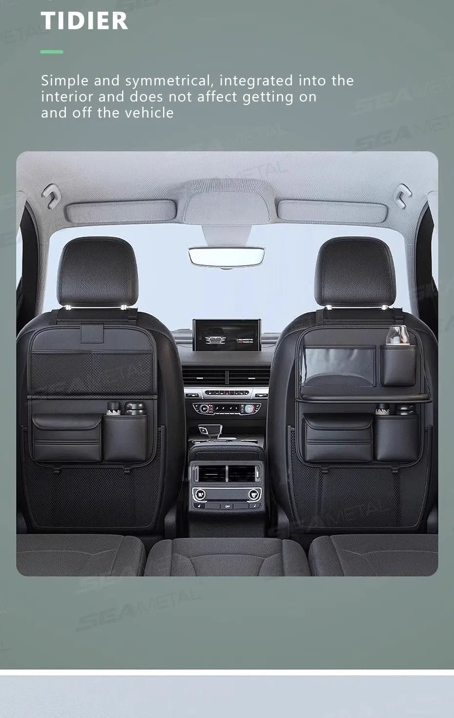 Car backseat storage bag