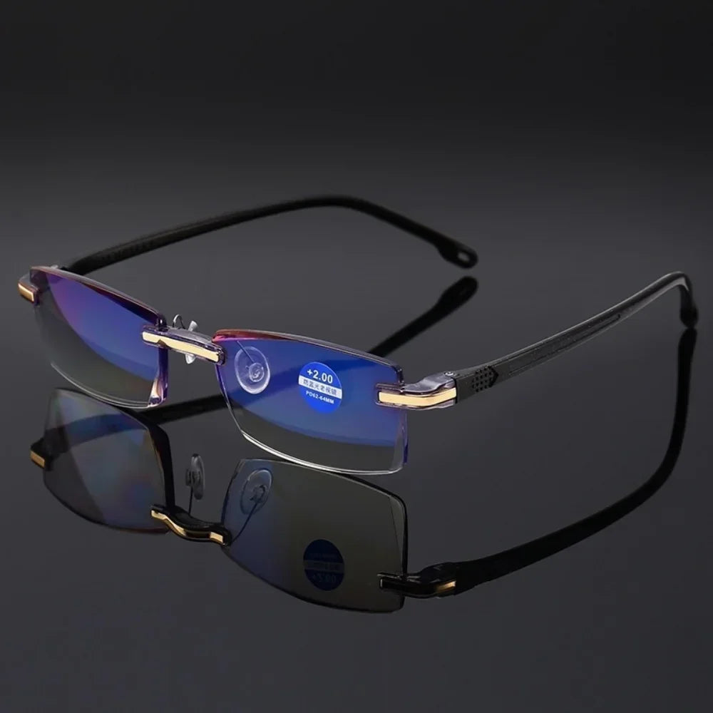 Multifocal glasses 2 in 1 cpm protection against blue light