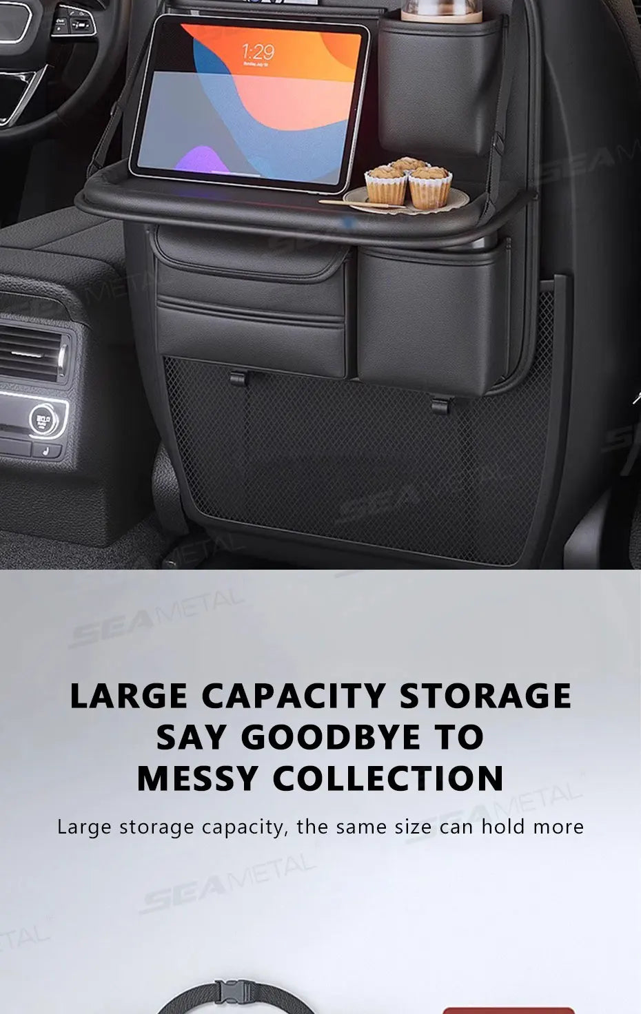 Car backseat storage bag