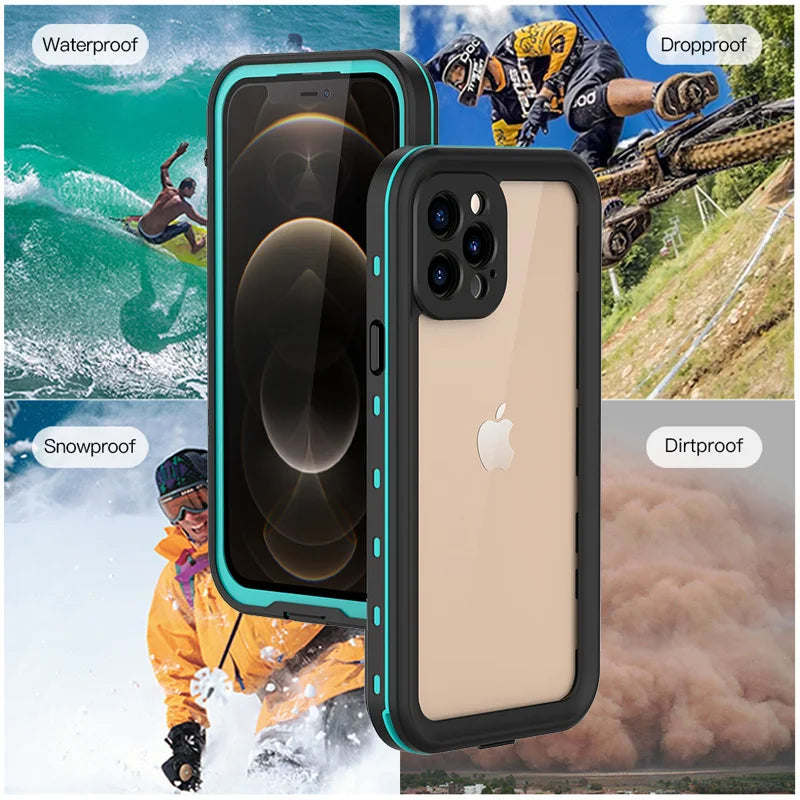 Waterproof Case for iPhone 15 14 13 12 11 Pro Max XS Max XR 7 8