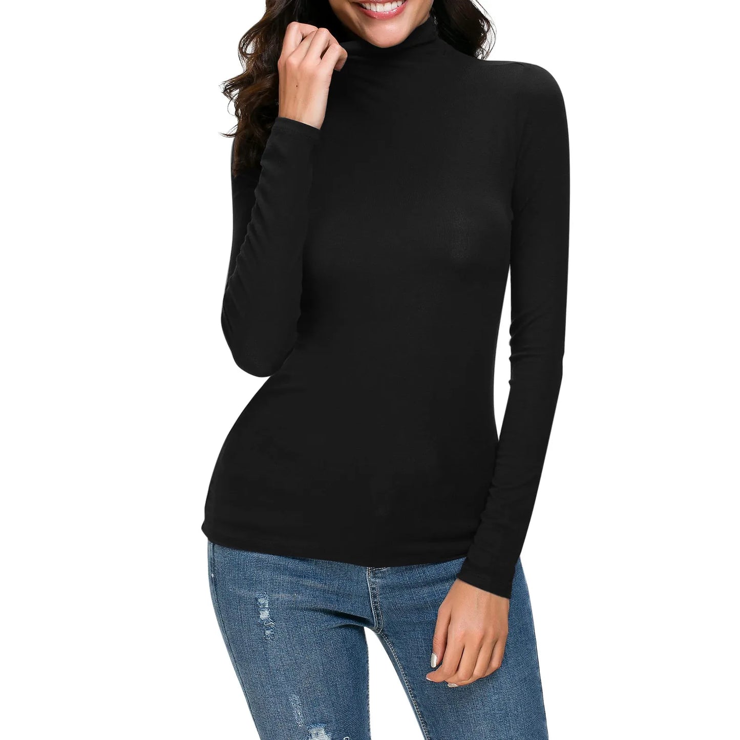 Women's Thermal Shirt with Turtleneck