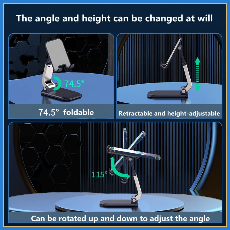 Foldable ABS Desktop Mobile Phone Holder