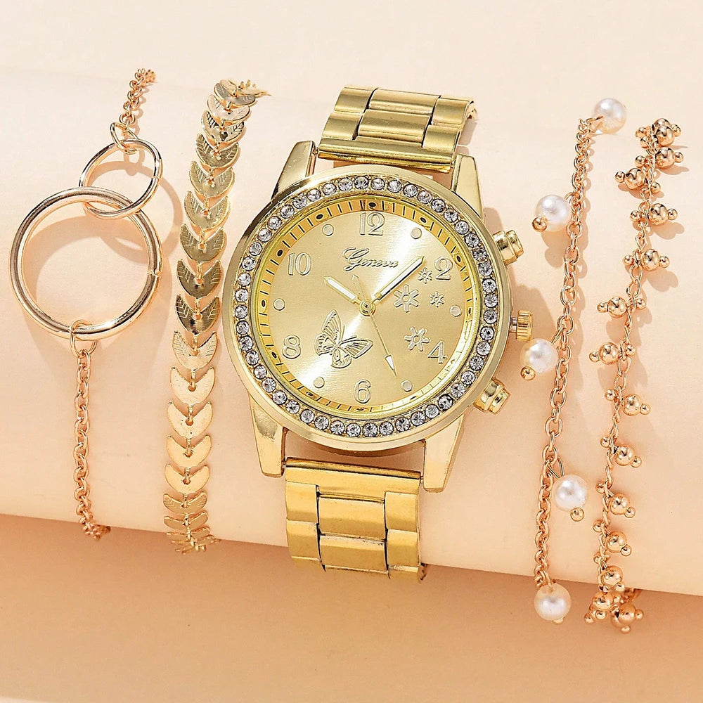 Women's Fashion Quartz Watch Set