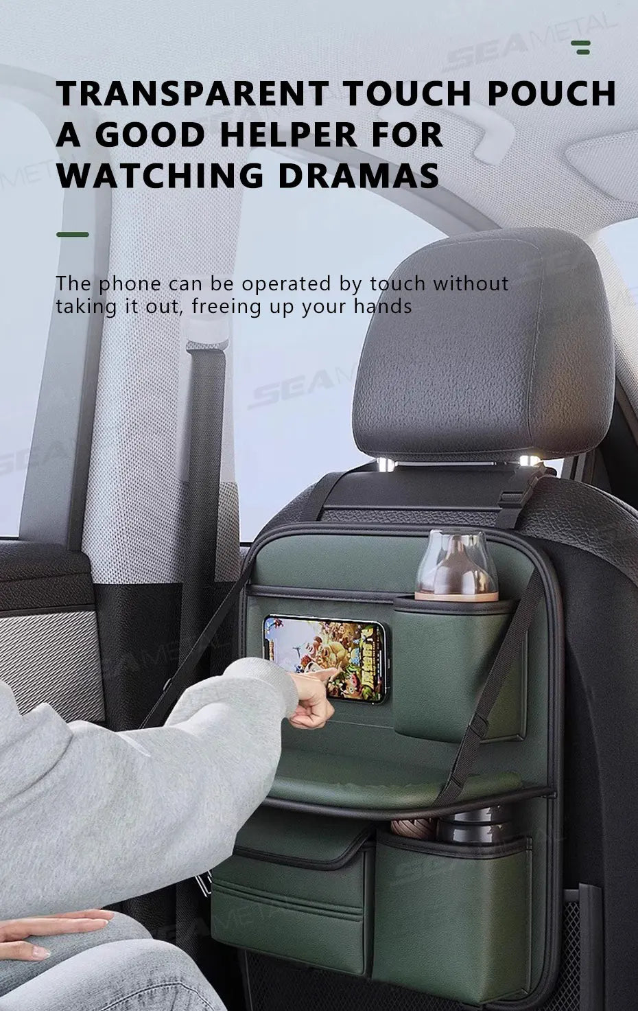 Car backseat storage bag
