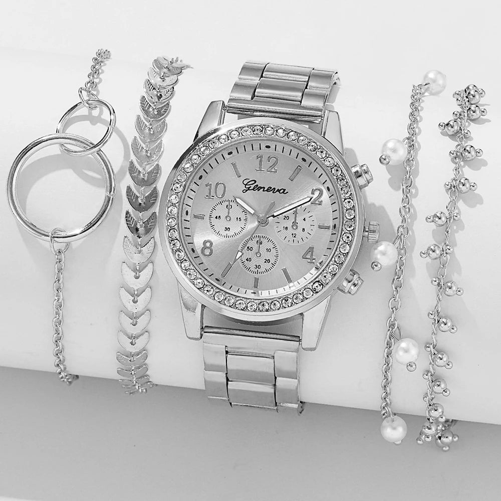 Women's Fashion Quartz Watch Set