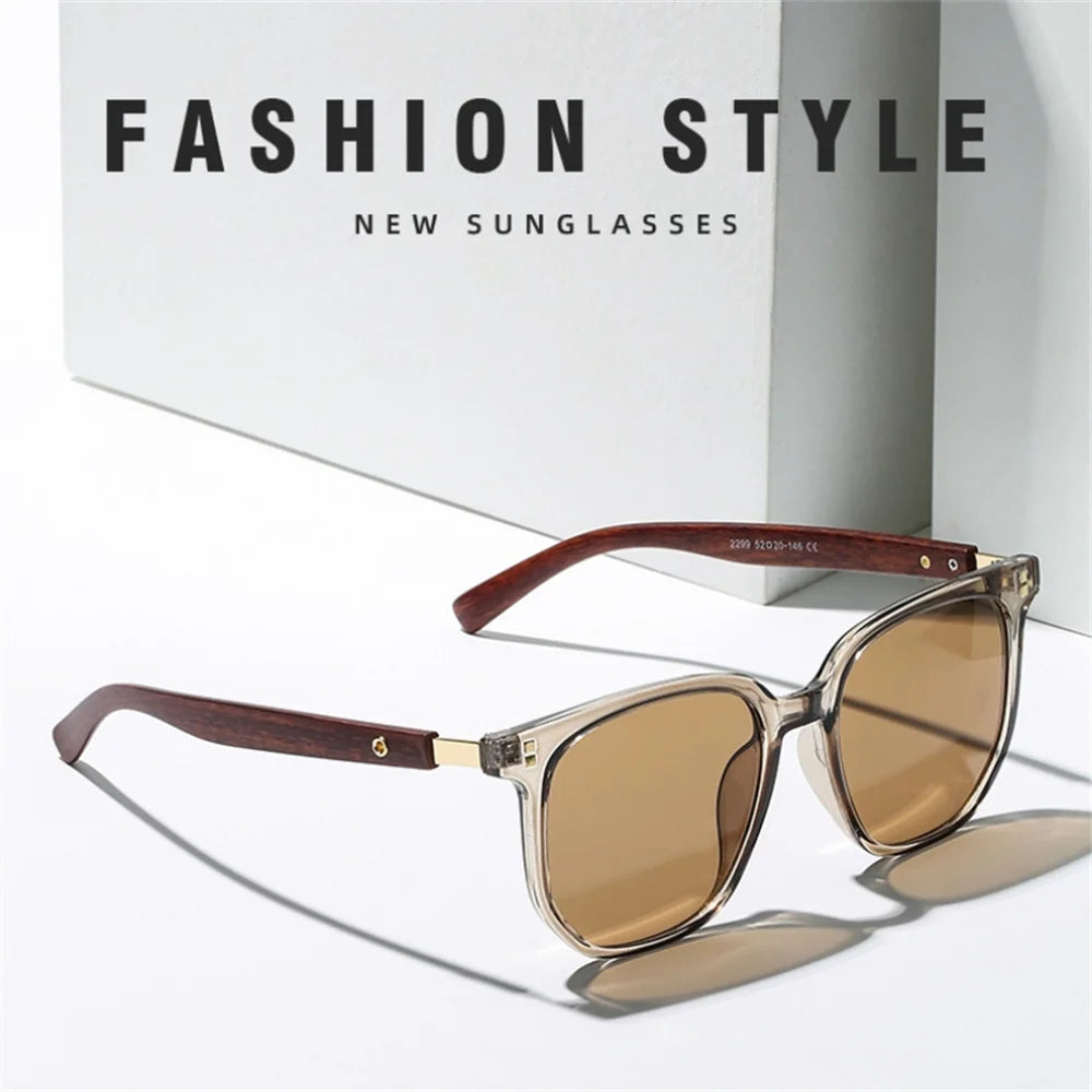 Luxury Retro Glasses Wooden Frame