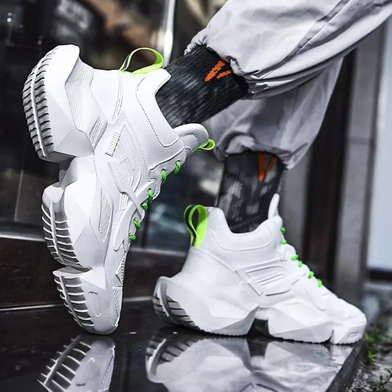 Men's white high top sneakers