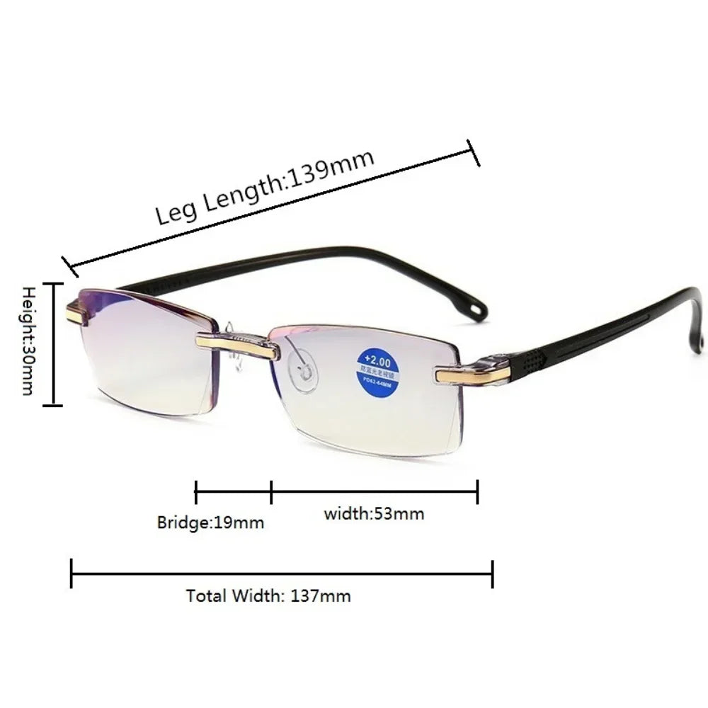 Multifocal glasses 2 in 1 cpm protection against blue light