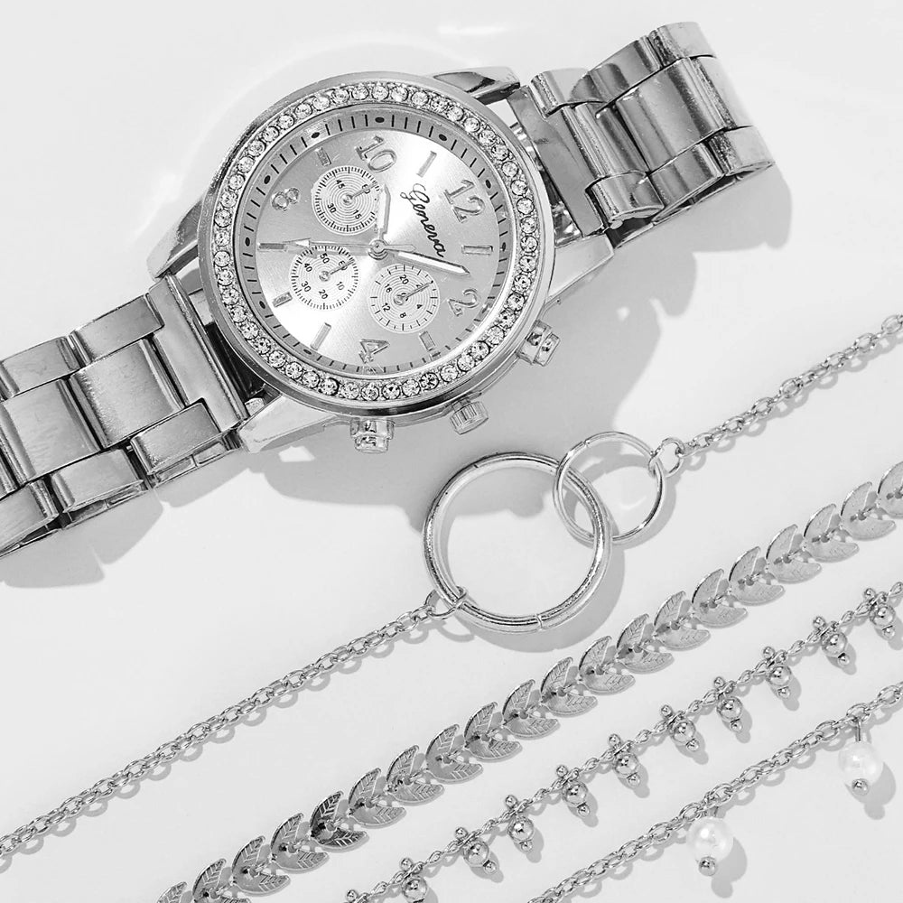 Women's Fashion Quartz Watch Set