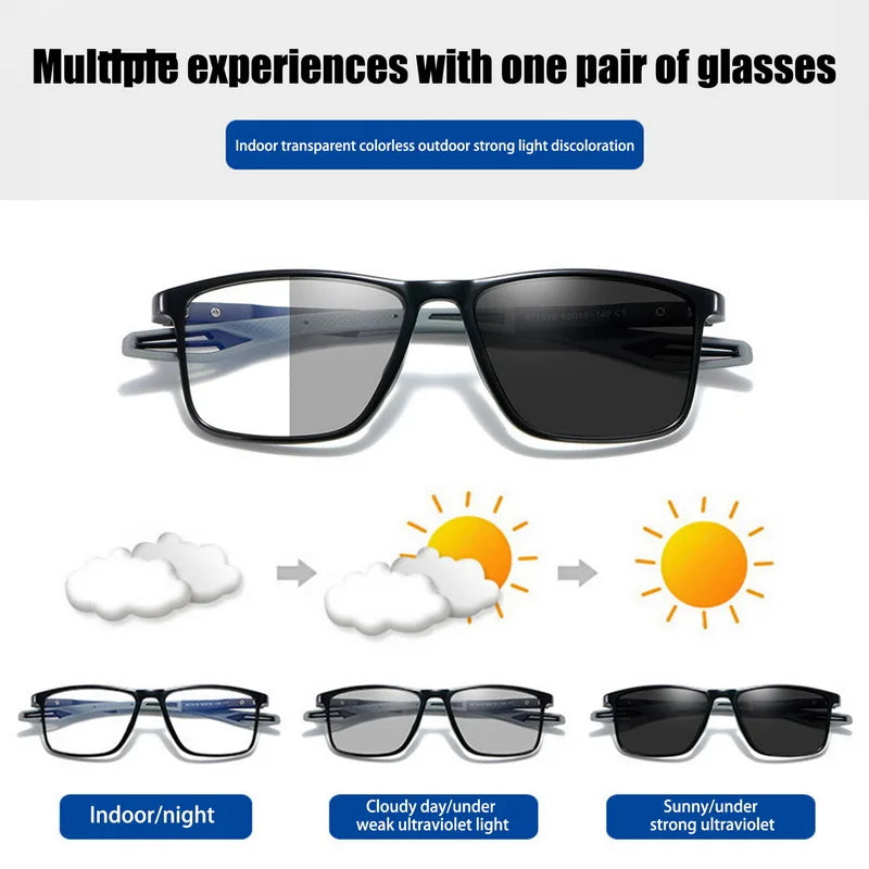 photochromic glasses
New trend TR90 anti-blue light sports glasses