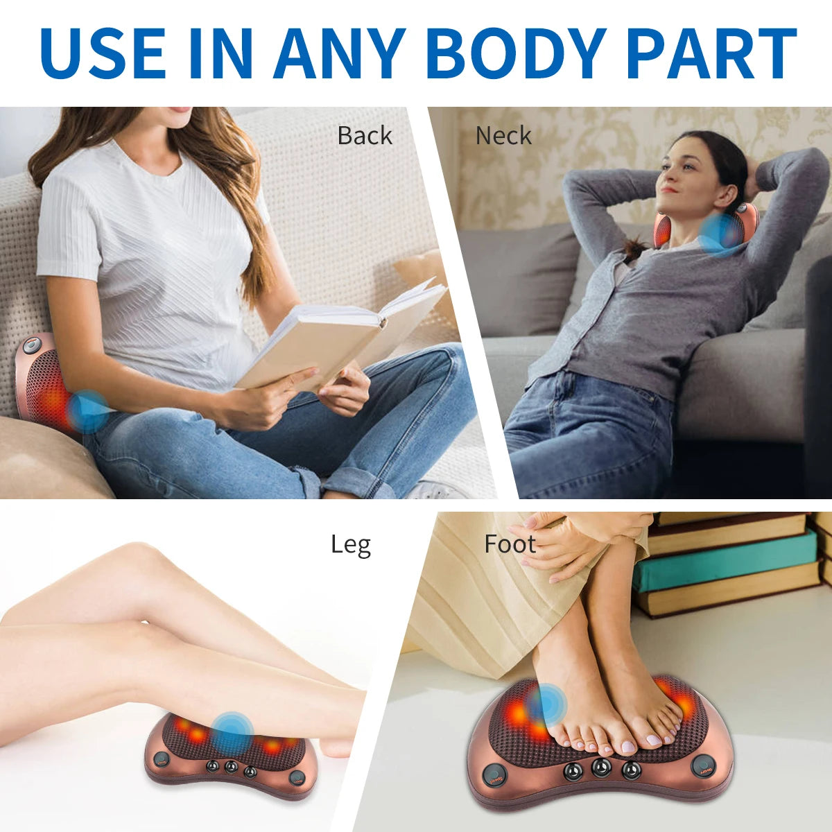 Heated Shiatsu Massage Pillow