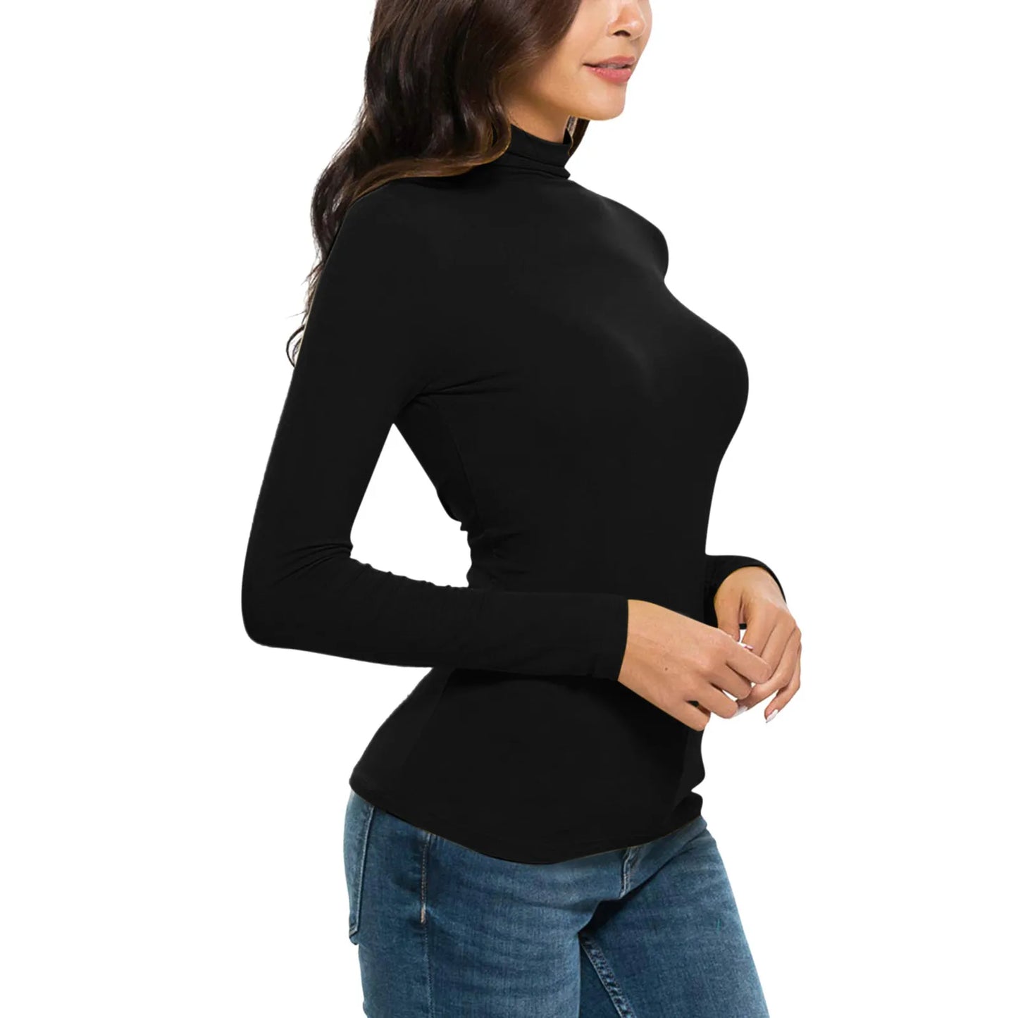 Women's Thermal Shirt with Turtleneck
