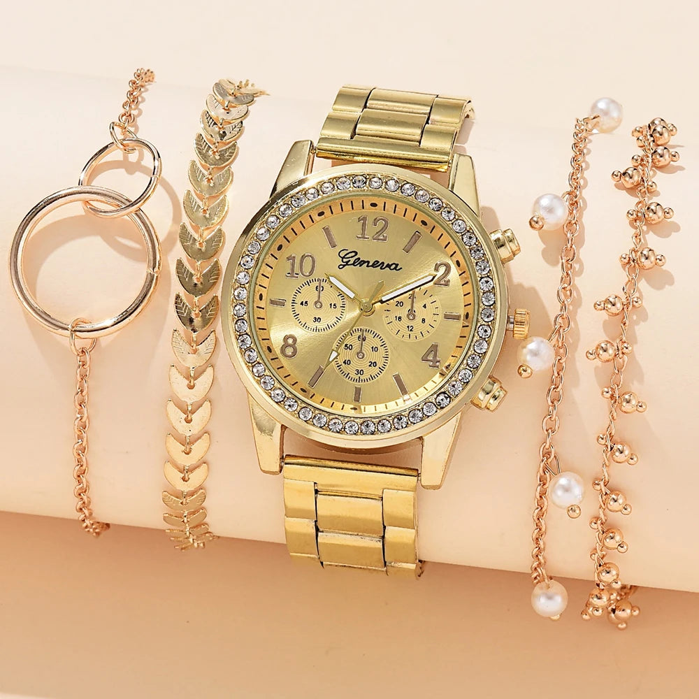 Women's Fashion Quartz Watch Set