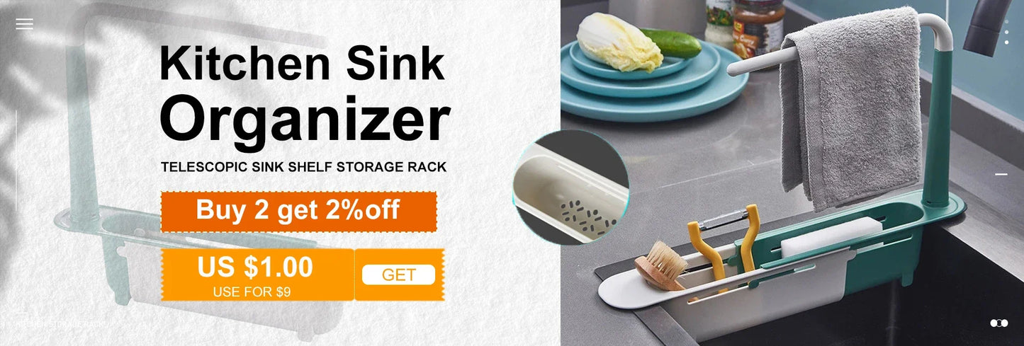 Telescopic Kitchen Sink Organizer