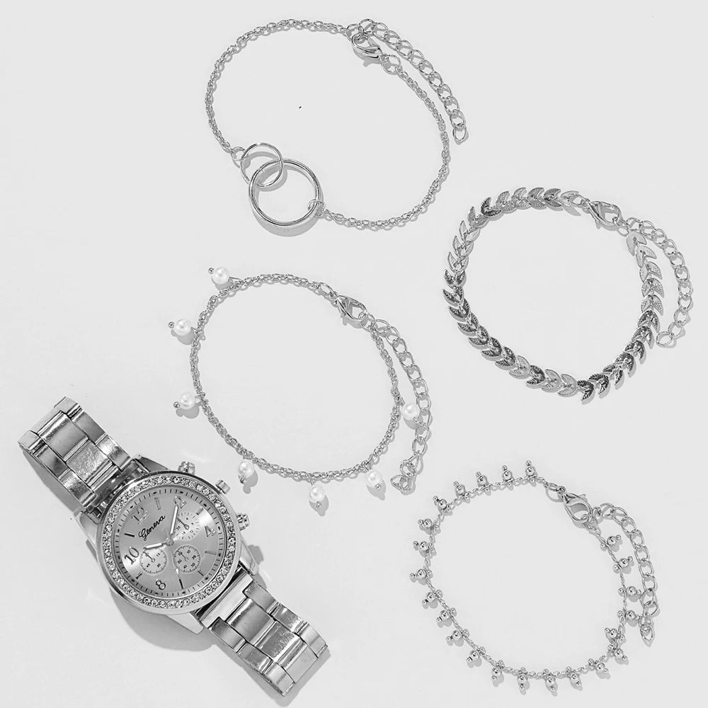 Women's Fashion Quartz Watch Set
