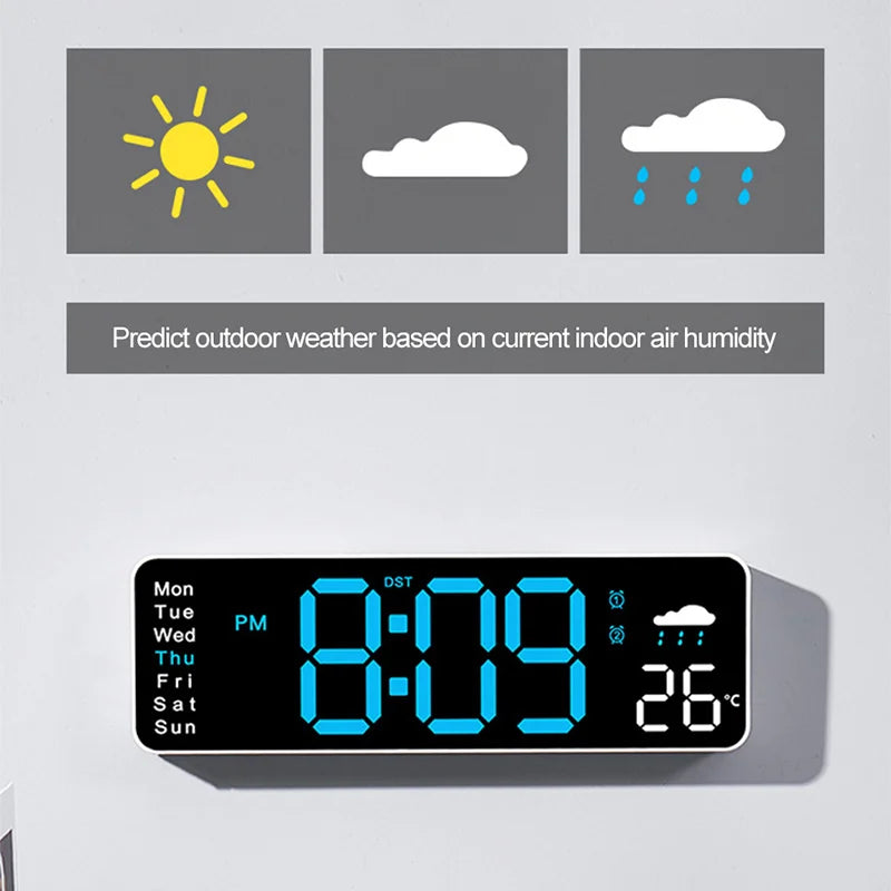 Large Screen Digital Wall Clock