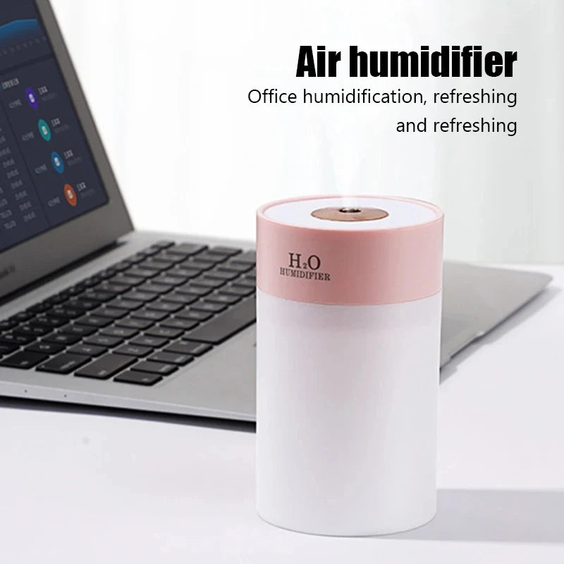 260ML Car Air Humidifier USB Essential Oil Diffuser Home Aroma Humidify Mist Maker LED Night Light Mini Ultrasonic Humidifier