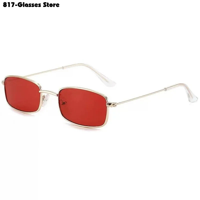 Candy Color Metal Cat Eye Sunglasses UV400 Women Korean Style