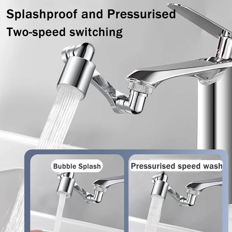 Swivel faucet head with adapter