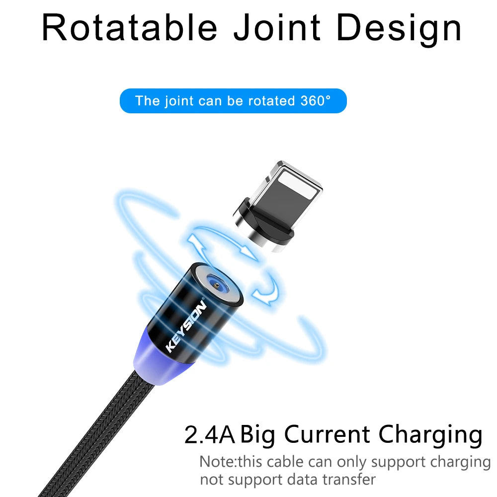 Mobile phone usb charger magnet cable