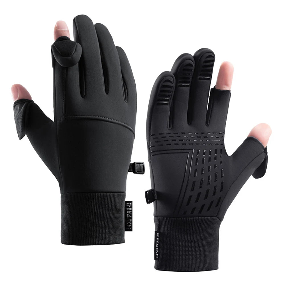 winter gloves flip open two fingers