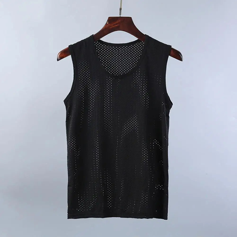 Men's knitted tank top