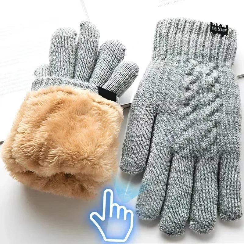 warm finger gloves with touchscreen