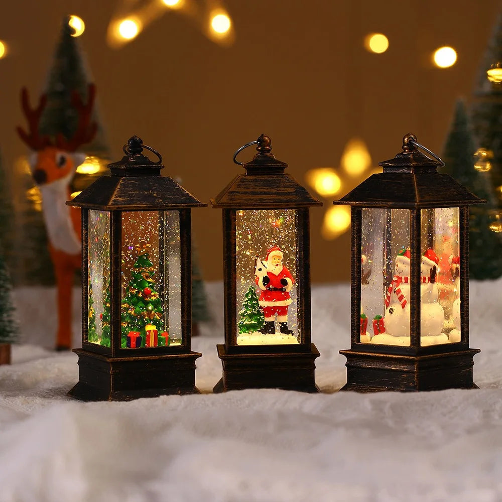 Christmas lantern candle night light