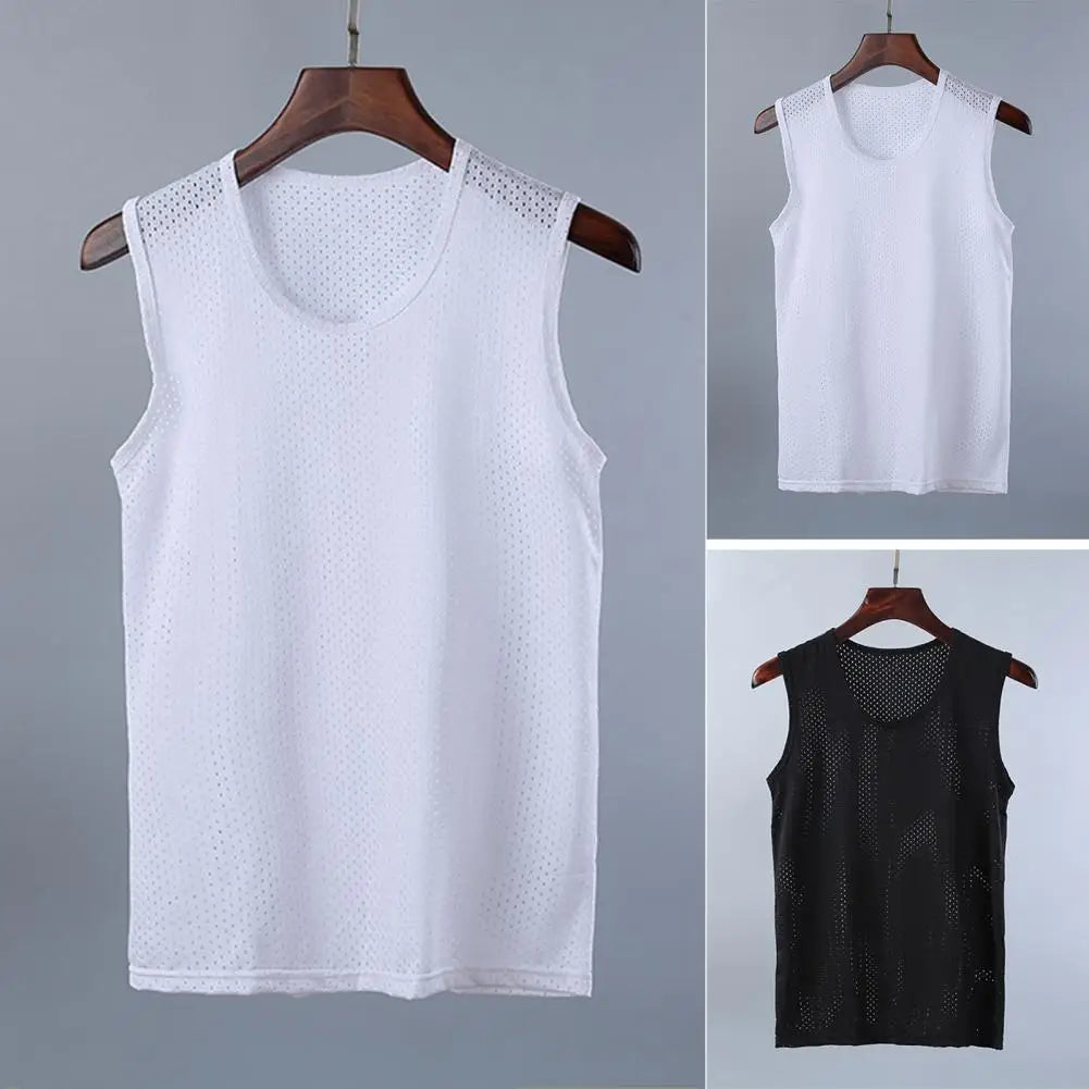 Men's knitted tank top