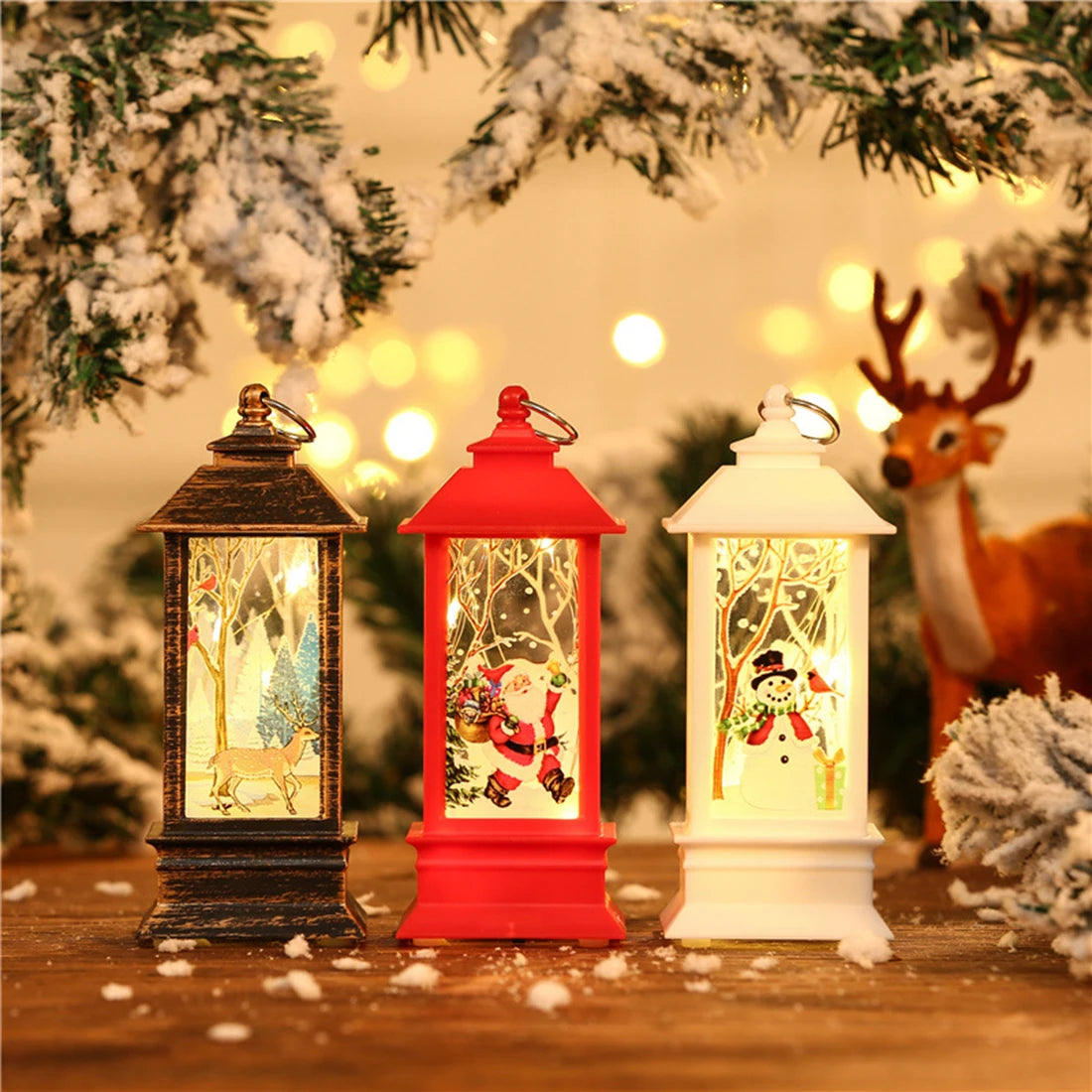 Christmas lantern candle night light