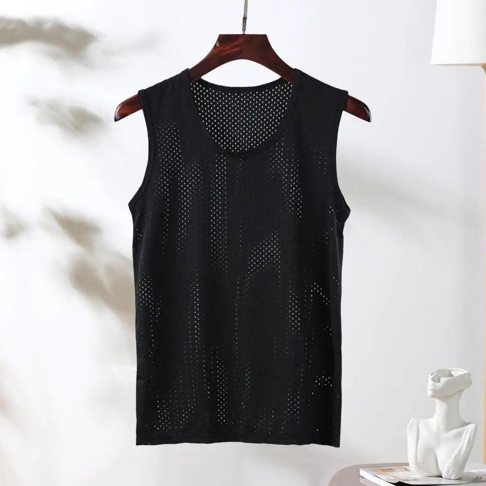 Men's knitted tank top