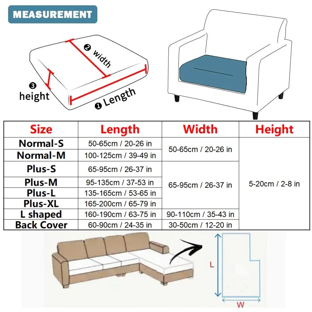 Splash proof sofa cushion cover
