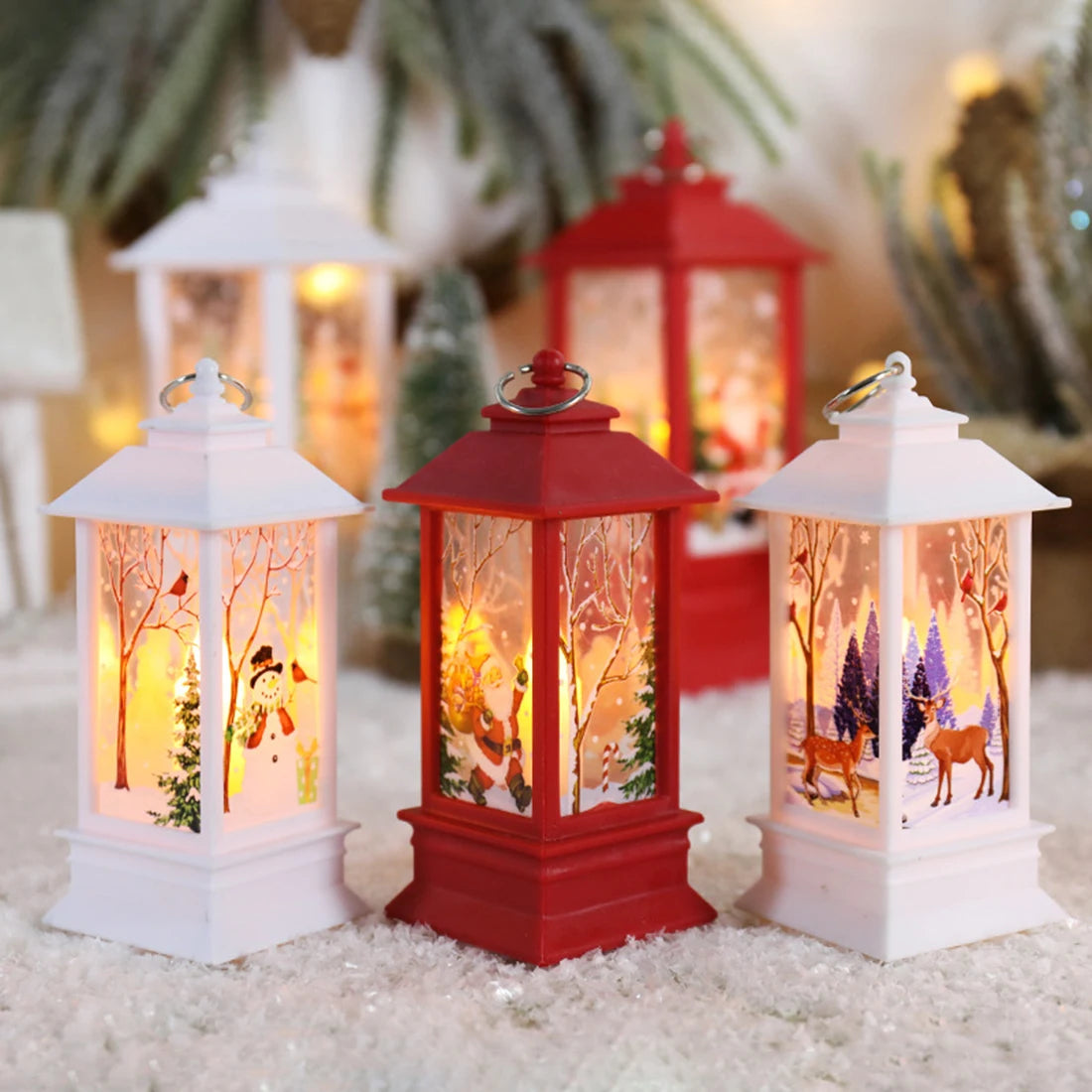 Christmas lantern candle night light