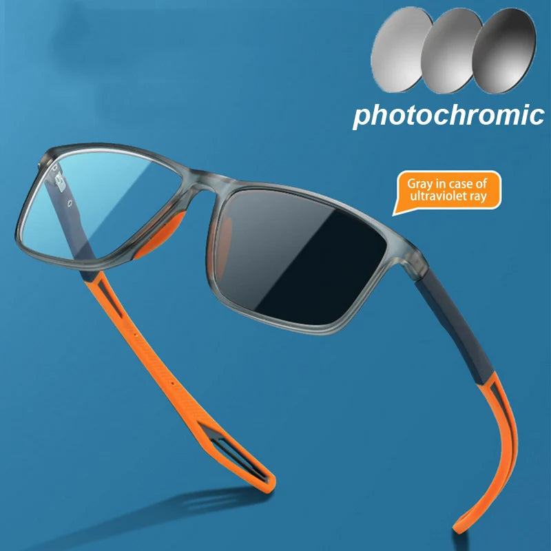 photochromic glasses 
New trend TR90 anti-blue light sports glasses