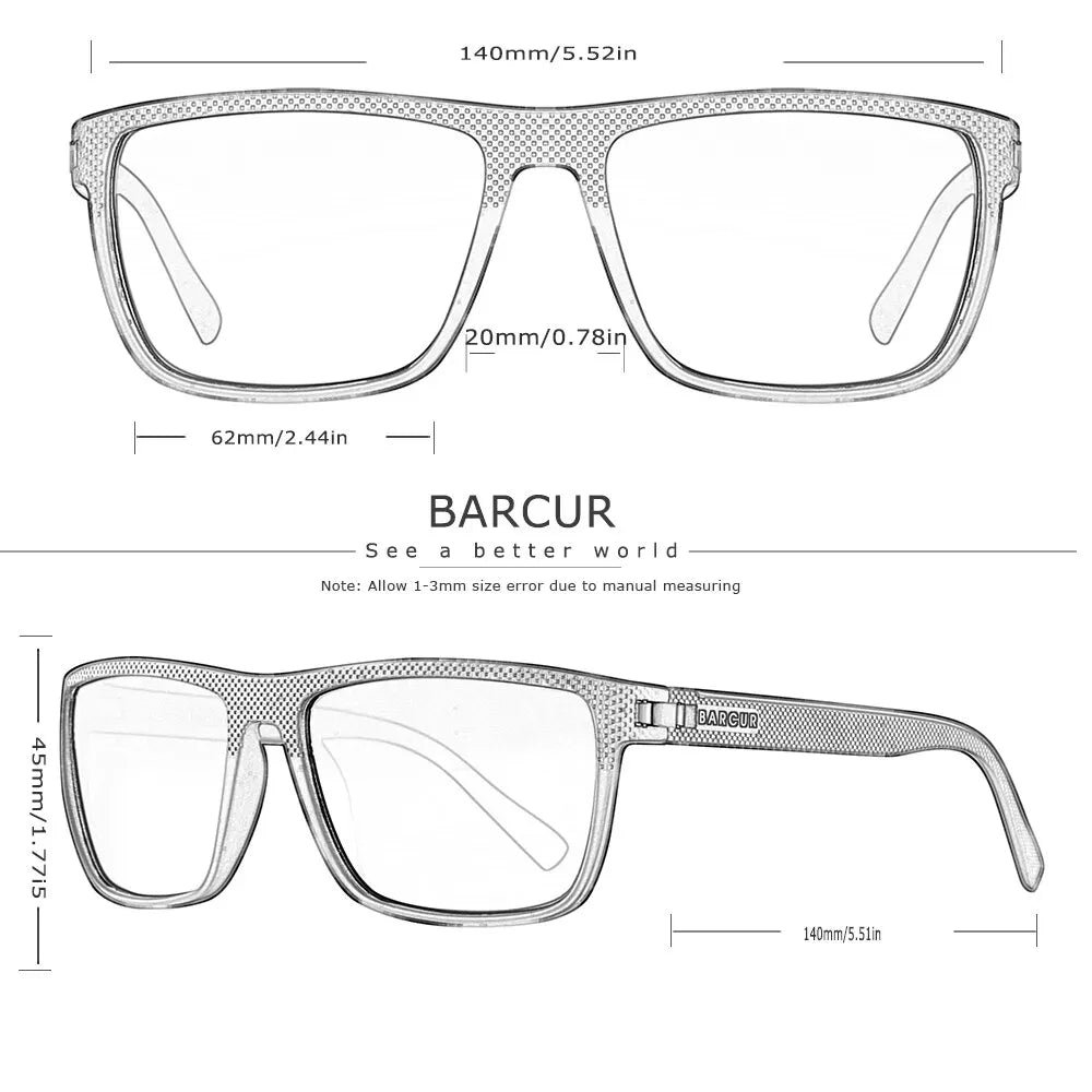 Lightweight Polarized Barcur Sunglasses