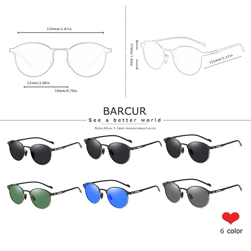 Barcur tr90 shick sunglasses