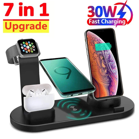 7 in 1 Wireless Charger Stand Pad