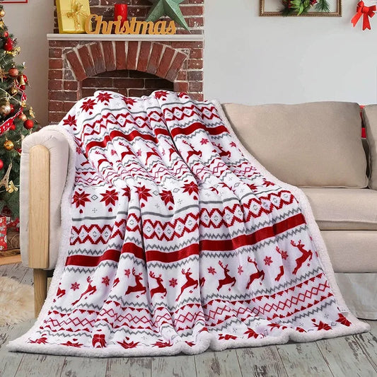 Christmas Flannel Plush Blanket