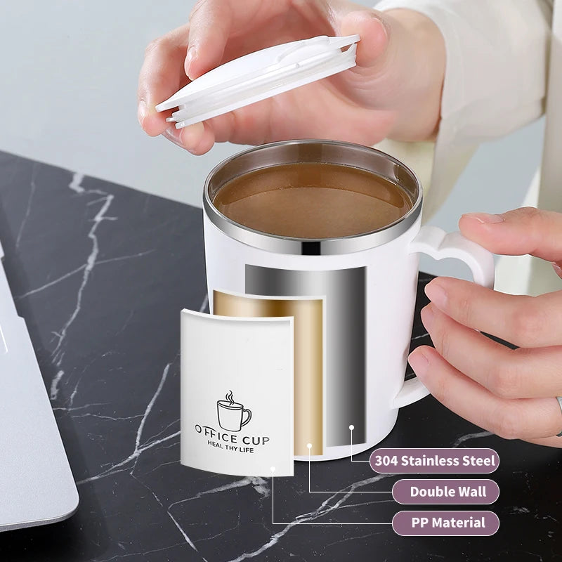 350ml Stainless Steel Thermal Mug with Handle