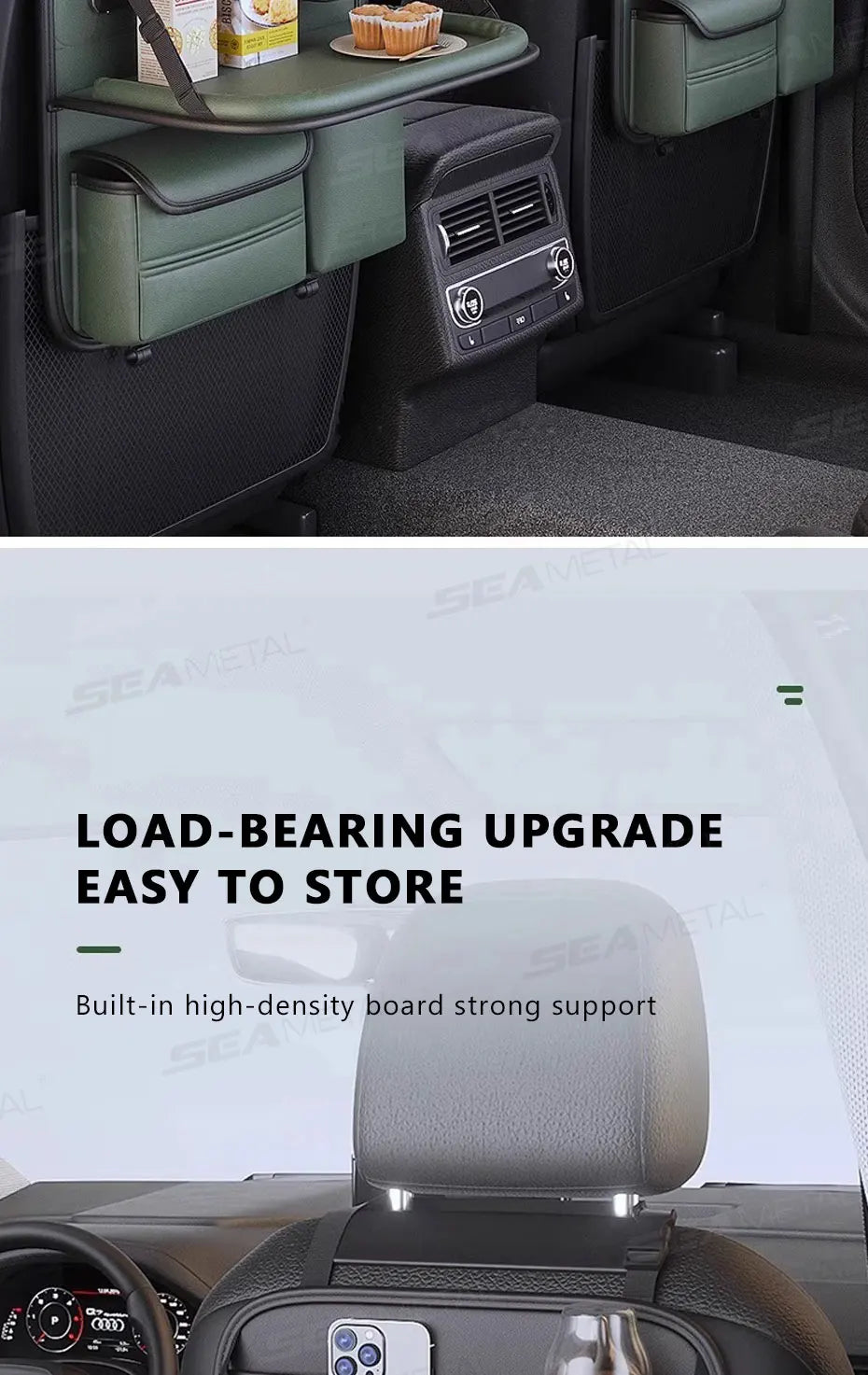 Car backseat storage bag