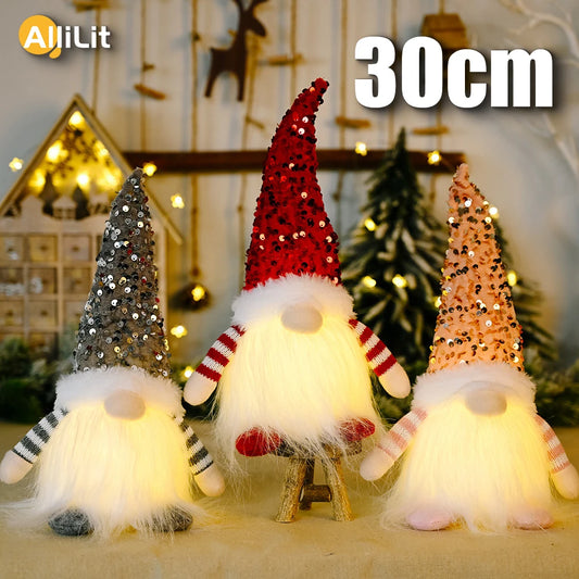 Christmas Elf Gnome Doll with LED Light