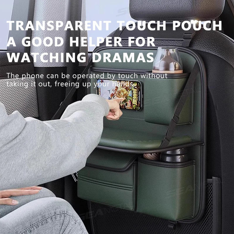 Car backseat storage bag