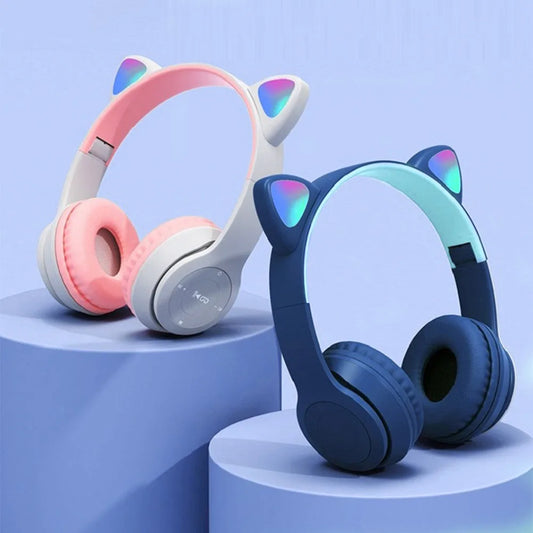 Cat ear wireless headphones